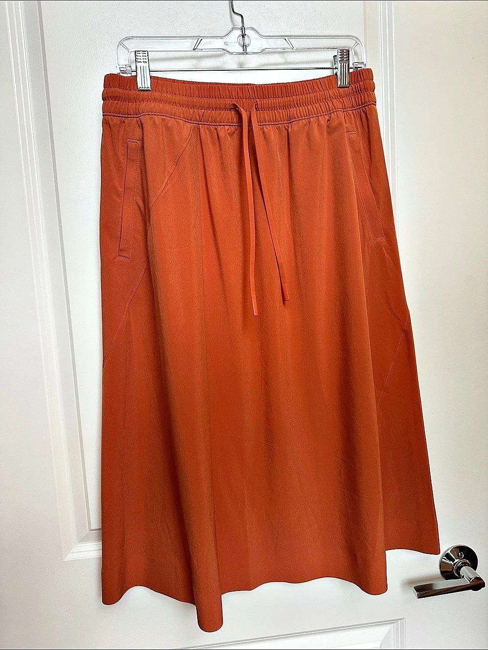 Athleta Arrival Skirt Midi Orange Size 12